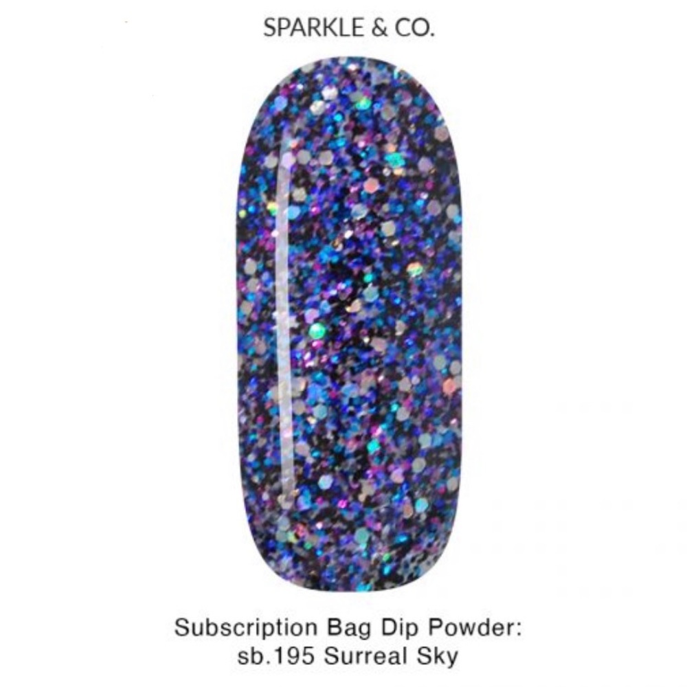 Sparkle & Co Nail Dip Powder in Surreal Sky